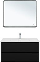 Товар: Тумба с раковиной Aquanet Вега 2.0 100 2 ящ. цв.черный (раковина Ирис) 00344745 - фото 13 Тумба с раковиной Aquanet Вега 2.0 100 2 ящ. цв.черный (раковина Ирис) 00344745 — фото 13, Тумбы с раковиной