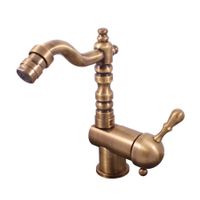 Смеситель Labe для биде с круглым поворотным изливом 185 мм,бронзовый, арт-L408.5/9SM — фото 1, Смесители для биде