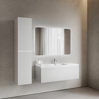 Тумба подвесная SANCOS Snob R 1.0 1195х445х406, c одним ящиком оснащенным доводчиками, Bianco , арт.SNR1.0120W — фото 6, Тумбы под раковину