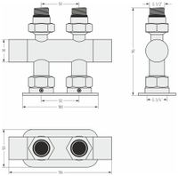 Товар: Вентиль Вентиль Сунержа 2х1/2" прямой скрытый-скрытый EU50 Без покрытия 00-1417-1234 - фото 2 Вентиль Вентиль Сунержа 2х1/2" прямой скрытый-скрытый EU50 Без покрытия 00-1417-1234 — фото 2, Комплектующие для полотенцесушителей