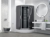 Душевая кабина ERLIT 57 серия тонированное стекло арт-ER570917-C24-RUS — фото 3, Душевые кабины