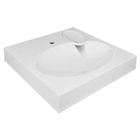 Товар: Раковина Azario Elegance NEW 600х600х100 литьевой мрамор, сифон в комплекте, белая арт-CS00086606 - фото 2 Раковина Azario Elegance NEW 600х600х100 литьевой мрамор, сифон в комплекте, белая арт-CS00086606 — фото 2, Раковины на стиральную машину