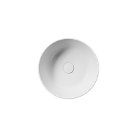 раковина накладная KUBE X Ø40 белый матовый арт-942609 — фото 1, Раковины накладные