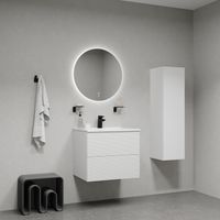 Тумба с умывальником подвесная IDDIS Bild 80 см, белый (BIL80W0i95K) — фото 1, Тумбы с раковиной