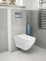 Унитаз подвесной Azario MONEO 530х365х370 безободковый, в комплекте с быстросъемным сидением микролифт арт-AZ-0062 — фото 11, Подвесные унитазы