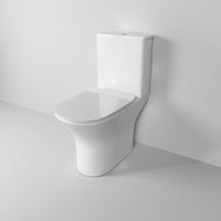 Унитаз напольный Grossman Classic GR-4465SQ (640х350х800) безободковый,белый с тонкой крышкой,микролифт,смыв торнадо,2 места — фото 3, Напольные унитазы