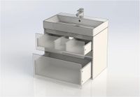 Тумба с раковиной Aquanet Бруклин 70 белый арт-00212597 — фото 11, Тумбы с раковиной