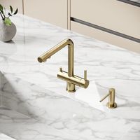 Смеситель для кухни SANCOS Foster с возможностью подключения фильтра для воды, брашированное золото, арт. арт-SC4014BG — фото 3, Смесители для кухни