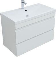 Тумба под раковину Aquanet Нота New 90 белый глянец арт-00335419 — фото 3, Тумбы под раковину