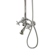 PRESTIGE Душевой настенный гарнитур (см-ль д/ванны/колонна ARCO/верхний душ/шланг/ручной душ), хром 32791 — фото 3, Душевые гарнитуры