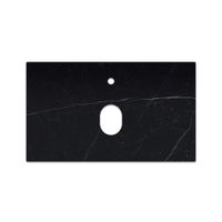 Столешница La Fenice Granite Black Olive Light Lappato Terra 80 см, черная FNC-VS03-TER-80 — фото 1, Консоли