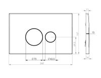 Клавиша смыва D&K Venice , белый арт-DB1029016 — фото 4, Кнопки смыва