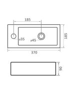 Товар: Orange Раковина подвесная санфарфор (чаша справа), белый арт-B05-365RW - фото 7 Orange Раковина подвесная санфарфор (чаша справа), белый арт-B05-365RW — фото 7, Раковины подвесные