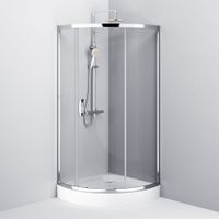 W83UG-315-090MT Like Solo Slide Стекла для душ. ограждения 90x90x200, стекло прозрачное, проф мат гл — фото 2, Душевые кабины и ограждения