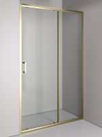 Orange душевое ограждение в нишу с раздвижной дверкой, матовое золото арт-E02-120TGY — фото 4, Раздвижные душевые двери