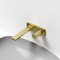 Смеситель для раковины SANCOS Nexus с внутренней частью, брашированное золото, PVD покрытие, арт. SC9013BG — фото 3, Смесители для раковины