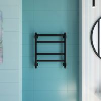 Полотенцесушитель электрический Grota Nosto 530х600 черный Nosto 530х600 RAL9005 EL — фото 3, Электрические полотенцесушители