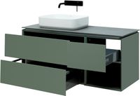 Тумба под раковину Allen Brau Infinity 120 1.21005.CGM L олива матовый — фото 3, Тумбы под раковину