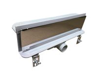 Желоб BERGES водосток Basic 330, пристенный, нержавеющая сталь арт-090308 — фото 1, Душевые лотки