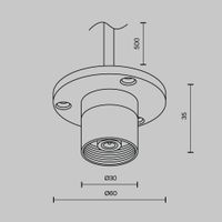 Комплектующие для систем освещения с токоведущими элементами Technical CA023BI-P-B — фото 5, Комплектующие для освещения