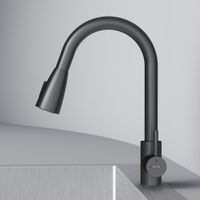 F85B07522 X-Joy S, смеситель для кухни с вытягивающимся изливом, черный — фото 4, Смесители для кухни