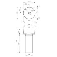 Товар: Раковина отдельностоящая прозрачная ABBER Kristall синяя арт-AT2702Saphir - фото 5 Раковина отдельностоящая прозрачная ABBER Kristall синяя арт-AT2702Saphir — фото 5, Раковины напольные