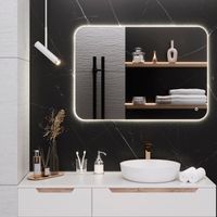 Зеркало с LED-подсветкой MILAN (70*100) /AQUA DE MARCO MIL70/100 — фото 5, Зеркала в ванную комнату