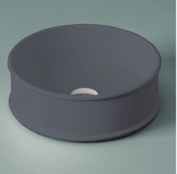 Раковина Artceram Atelier накладная без отверстий цвет Blue denim ATL001 37 00 — фото 1, Раковины накладные