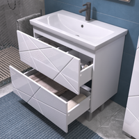 Тумба под раковину VIGO Geometry 80 напольная белый арт-025 — фото 3, Тумбы под раковину