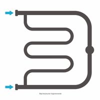 Полотенцесушитель водяной Сунержа Лира 2 полки+ 500х500 Без покрытия 00-4012-5050 — фото 3, Водяные полотенцесушители