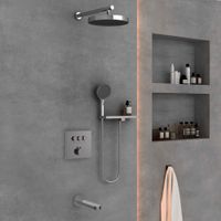 Душевой комплект Inspire встраиваемый, хром арт-VSFW-431I2RCH — фото 3, Встраиваемые душевые комплекты