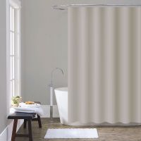 шторка для ванны PEVA однотонная 180х200см кофе с молоком MZ-402 — фото 1, Шторки на ванну