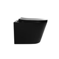 Товар: Унитаз ABBER Bequem подвесной черный матовый, безободковый, смыв торнадо арт-AC1102TMB - фото 11 Унитаз ABBER Bequem подвесной черный матовый, безободковый, смыв торнадо арт-AC1102TMB — фото 11, Подвесные унитазы