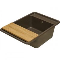 Мойка для кухни Беллис 78 780x510x250 мм, прямоуг., кофе 1A725032BS280 — фото 7, Кухонные мойки