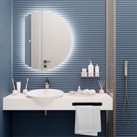 Зеркало с LED-подсветкой MOON (70*90) /AQUA DE MARCO Moon70/90 — фото 1, Зеркала в ванную комнату