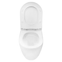 Унитаз-компакт Azario Verona 360х660х800, напольный, безободковый, система смыва "Торнадо", в комплекте с быстросъемным сиденьем микролифт арт-AZ-8301 — фото 3, Напольные унитазы