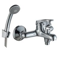 B35 Смеситель для ванны, монолитный излив 145мм, р/ОД, хром, ROS, B35-30 — фото 1, Смеситель для ванны