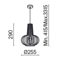 Подвесной светильник Maytoni арт-MOD193PL-01W — фото 4, Подвесные светильники