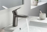 AQ1110BGM БЕТТА смеситель для раковины 98, без донного клапана, оружейная сталь — фото 7, Смесители для раковины