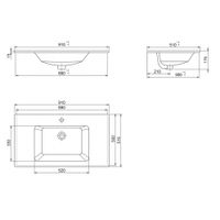 Тумба с раковиной ORKA Moonlight 90 подвесная, белый матовый 5001497 — фото 5, Тумбы с раковиной