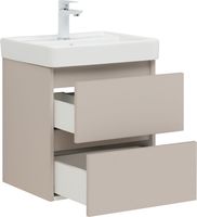 Тумба под раковину Aquanet Вега 2.0 50 бежевый арт-00337940 — фото 4, Тумбы под раковину