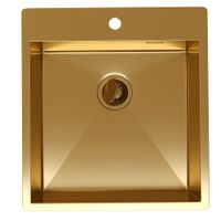 Товар: Кухонная мойка Reflexion Iseo RX2250GD брашированное золото - фото 241 Кухонная мойка Reflexion Iseo RX2250GD брашированное золото — фото 241, Кухонные мойки