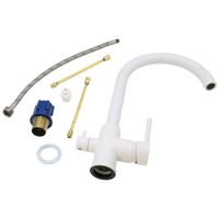 NAPOLI Смеситель д/кухни совмещенный с краном для питьевой воды, белый камень 32668 — фото 9, Смесители для кухни