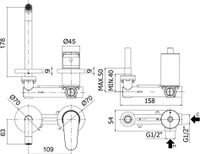 Смеситель для раковины Paffoni Green GR105CR70 (с внутренней частью) хром — фото 1, Смесители для раковины