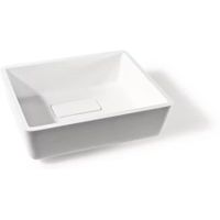 Раковина Loreto Uno прямоугольная, белый матовый, MonteBianco арт-12133 — фото 4, Раковины накладные