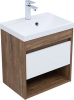 Товар: Тумба с раковиной Aquanet Тренд 50 цв. дуб рустикальный/белый сатин 00345808 - фото 5 Тумба с раковиной Aquanet Тренд 50 цв. дуб рустикальный/белый сатин 00345808 — фото 5, Тумбы с раковиной