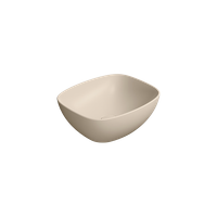 раковина накладная NUBES 40x35 без перелива бежевый матовый арт-978508 — фото 2, Раковины накладные