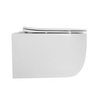 Унитаз ABBER Bequem подвесной белый матовый, безободковый, смыв торнадо арт-AC1104TMW — фото 6, Подвесные унитазы