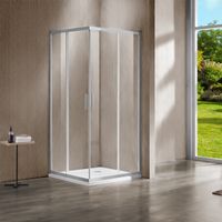 Душевой уголок Garda , 1200*1000, брашированный никель, стекло прозрачное арт-VSS-1G1012CLBN — фото 3, Прямоугольные душевые уголки
