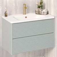 Тумба подвесная PARMA 80 /мята/ AQUA DE MARCO 2080MINTPAR — фото 1, Тумбы под раковину